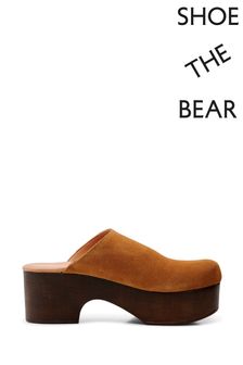 Shoe The Bear Dixie Suede Tan Brown Clogs (D23573) | €88