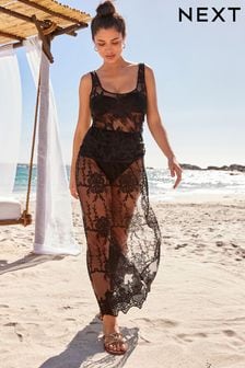 Black Crochet Lace Skirt (D23835) | €18