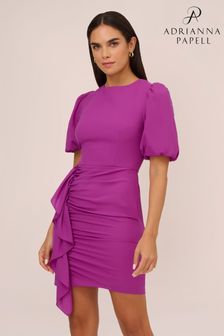 Aidan by Adrianna Papell Purple Stretch Cocktail Dress (D23877) | €114