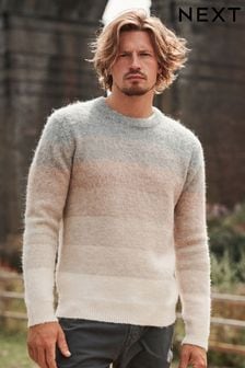 Sweter z okrągłym dekoltem o regularnym kroju ombre (D24016) | 161 zł