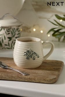 White Christmas Mistletoe Mug (D24497) | €9