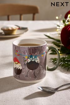 Grey Dad Christmas Pudding Mug (D24510) | ₪ 20