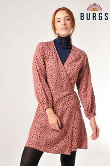 Burgs Red Trescoll Printed Lyocell Dress (D24713) | €40
