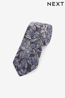 Vert foncé imprimé floral - Cravate design Signature Made In Italy (D24746) | €26