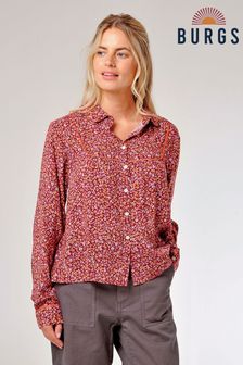 Burgs Red Holywell Baby Doll Piped Shirt (D24770) | €30