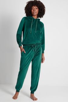 Anya Madsen Green Loungewear Velour Trousers (D24841) | 27 €