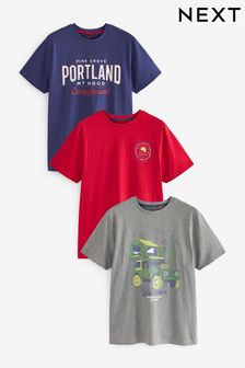 Camping Mix Print T-Shirts 3 Pack (D24848) | 20,360 Ft