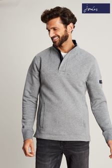 Joules Grey Darrington Quarter Zip Sweatshirt (D24959) | €34.50