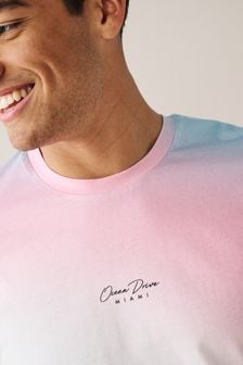 Pink/Blue Dip Dye T-Shirt (D25054) | 19 €