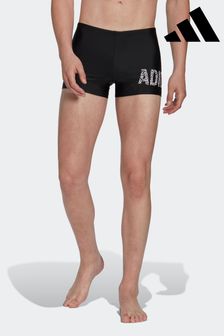 adidas Black Performance Wording Swim Boxers (D25103) | 95 zł