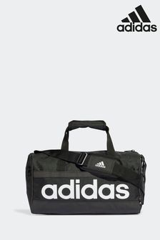 adidas Black Extra Small Essentials Linear Duffel Bag (D25135) | 114 QAR