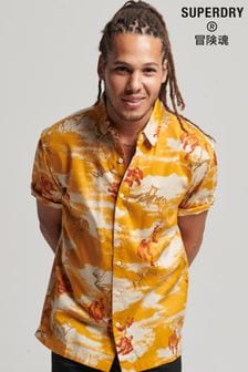 黃色 - Superdry復古夏威夷風格短袖襯衫 (D25581) | HK$796