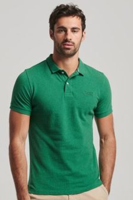 أخضر بخيوط شاحبة - قميص بولو كلاسيكي من Superdry  (D25608) | 21 ر.ع