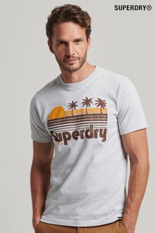 Сірий - Superdry Вінтажна велика футболка на відкритому повітрі (D25623) | 1 545 ₴