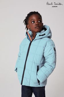 Синяя непромокаемая дутая куртка для мальчиков Paul Smith (D25776) | €131