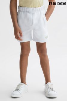 Reiss Ecru Cello Junior Cotton Jersey Elasticated Shorts (D25806) | $48