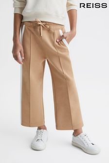Reiss Camel Tegan Junior Jersey Side Stripe Trousers (D25825) | $92