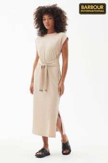 Barbour® International Biege Soules Belted Midi Dress (D25895) | 93 €