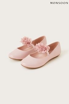 Monsoon Pink Shimmer Corsage Ballerina Flats (D25938) | $53 - $62