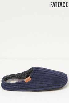 FatFace Blue Jamieson Cord Slippers (D26026) | €18