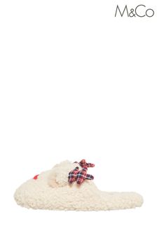 M&Co Cream Reindeer Slippers (D26086) | 27 €