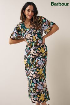 Barbour® Navy Acanthus Floral Printed Maxi Dress (D26103) | €66
