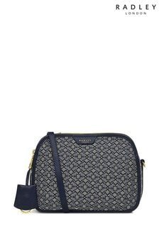 Radley London Medium Dukes Place Heirloom Zip-Top Cross-Body Blue Bag (D26226) | €242