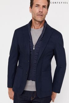 Cortefiel Blue Lined Jersey Knit Blazer (D26453) | $262