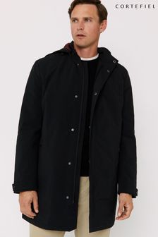 Cortefiel Black Hooded Raincoat (D26482) | $262