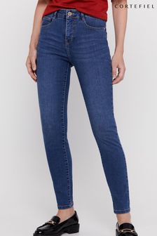 Cortefiel Blue Sensational Fit Slimming Denim Trousers (D26522) | $82
