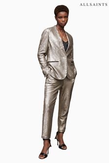 AllSaints Silver Leigh Sequin Trousers (D27359) | €228