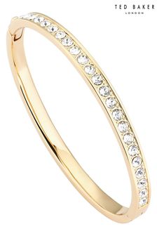 Ted Baker Gold Tone CLEMARA: Crystal Hinge Adjustable Bangle (D27384) | AED329