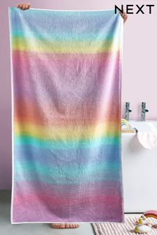 Rainbow Ombre Stripe Towel