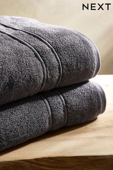 Charcoal Grey Supersoft Towels 100% Cotton