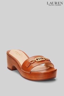 Jasnobrązowe sandały Ralph Lauren Lauren Roxanne (D27597) | 490 zł
