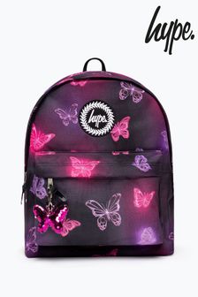 Hype. Pink Chrome Glow Butterfly Backpack (D27736) | kr550