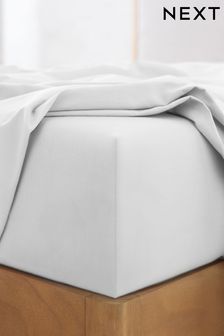 White 100% Cotton Deep Fitted Sheet (D27846) | €15.50 - €25