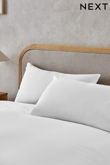 Set of 2 White 100% Cotton Pillowcases (D27848) | 8 € - 11 €
