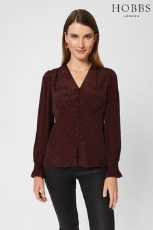 Hobbs Red Maggie Blouse (D27940) | €54