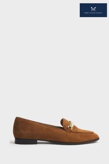 Crew Clothing Company Brown Embellished Leather Loafer (D27993) | 93 €