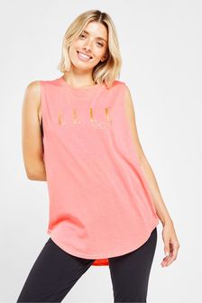 Camiseta sin mangas rosa con tacto de algodón de Elle Sport (D28101) | 28 €