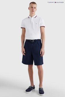 Tommy Hilfiger Organic Cotton Slim Fit White Polo Shirt (D28369) | AED416