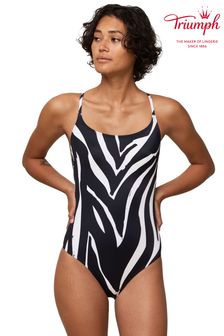 Triumph Black Zebra Print Padded Swimsuit (D28434) | 78 €