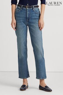 Jeansy z wysokim stanem Lauren Ralph Lauren o prostym kroju do kostki (D28569) | 502 zł