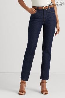Lauren Ralph Lauren Dark Denim Blue High Rise Bootcut Fit Jeans (D28572) | €87