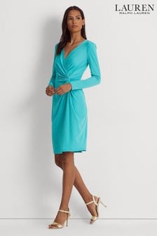 Lauren Ralph Lauren Turquoise Blue Zalissia Long Sleeve Dress (D28591) | 145 €