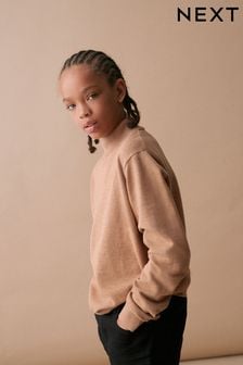 Tan Brown Knitted High Neck Jumper (3-16yrs) (D28801) | NT$530 - NT$750