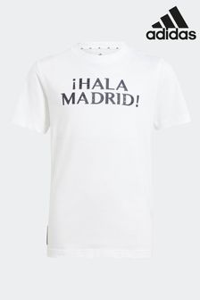 adidas White Junior Real Madrid T-Shirt (D28897) | €12