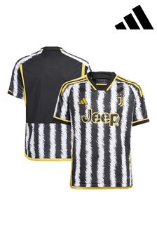 adidas Black Juventus 23/24 Home Kids Jersey (D28911) | OMR28