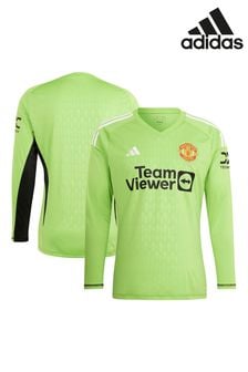 adidas Green Manchester United FC Football Jersey Shirt (D28923) | $132
